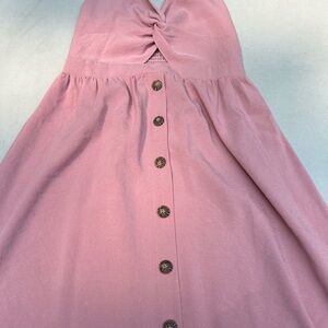 J.O.A. Mauve Top with Drawstring Detail